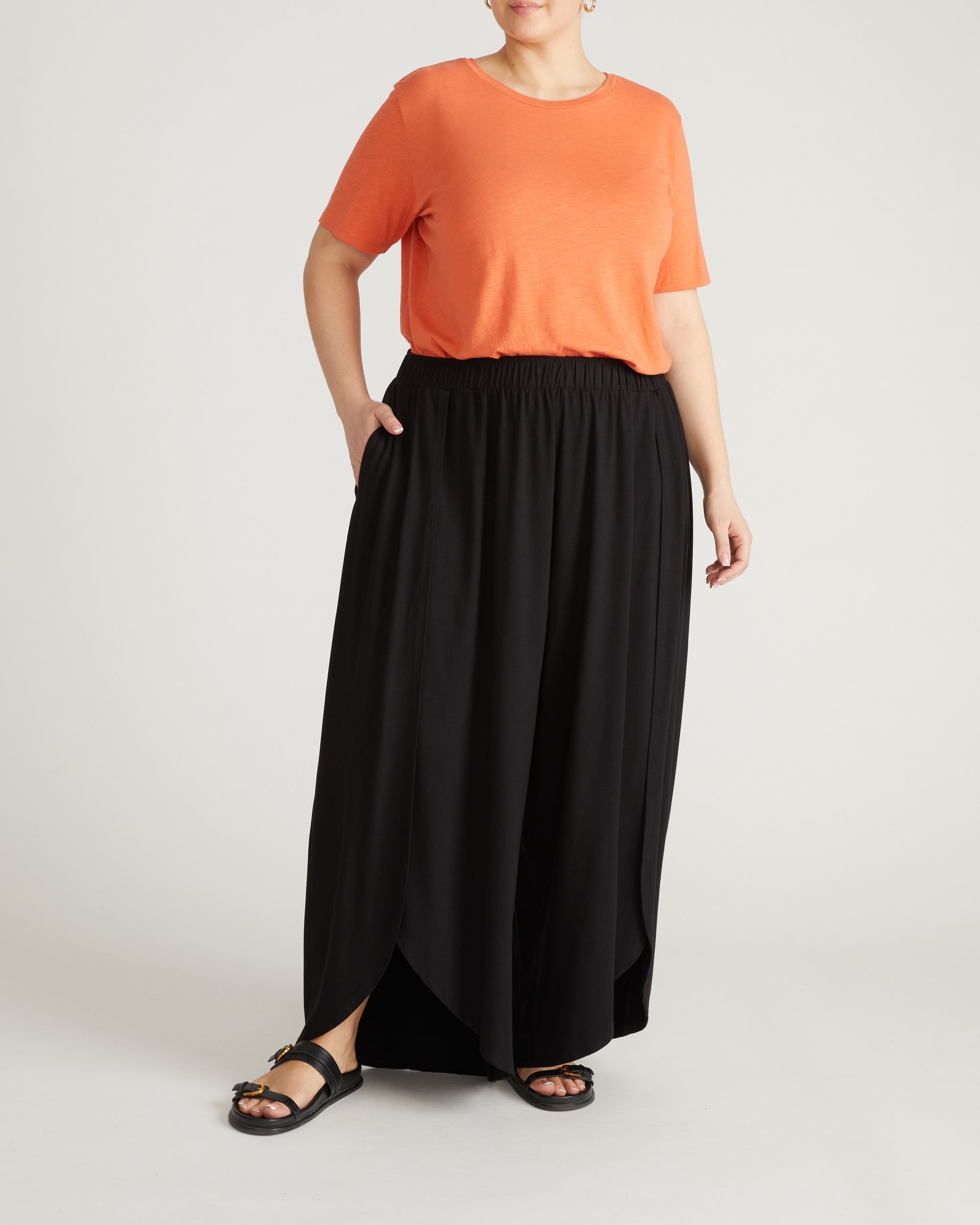 Light-As-Air Tee Rex - Italian Orange | Plus Size & Straight Size Women's Fashion | Universal Standard