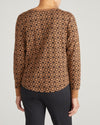 Long Sleeve Tee Rex - Brown Hacienda Print