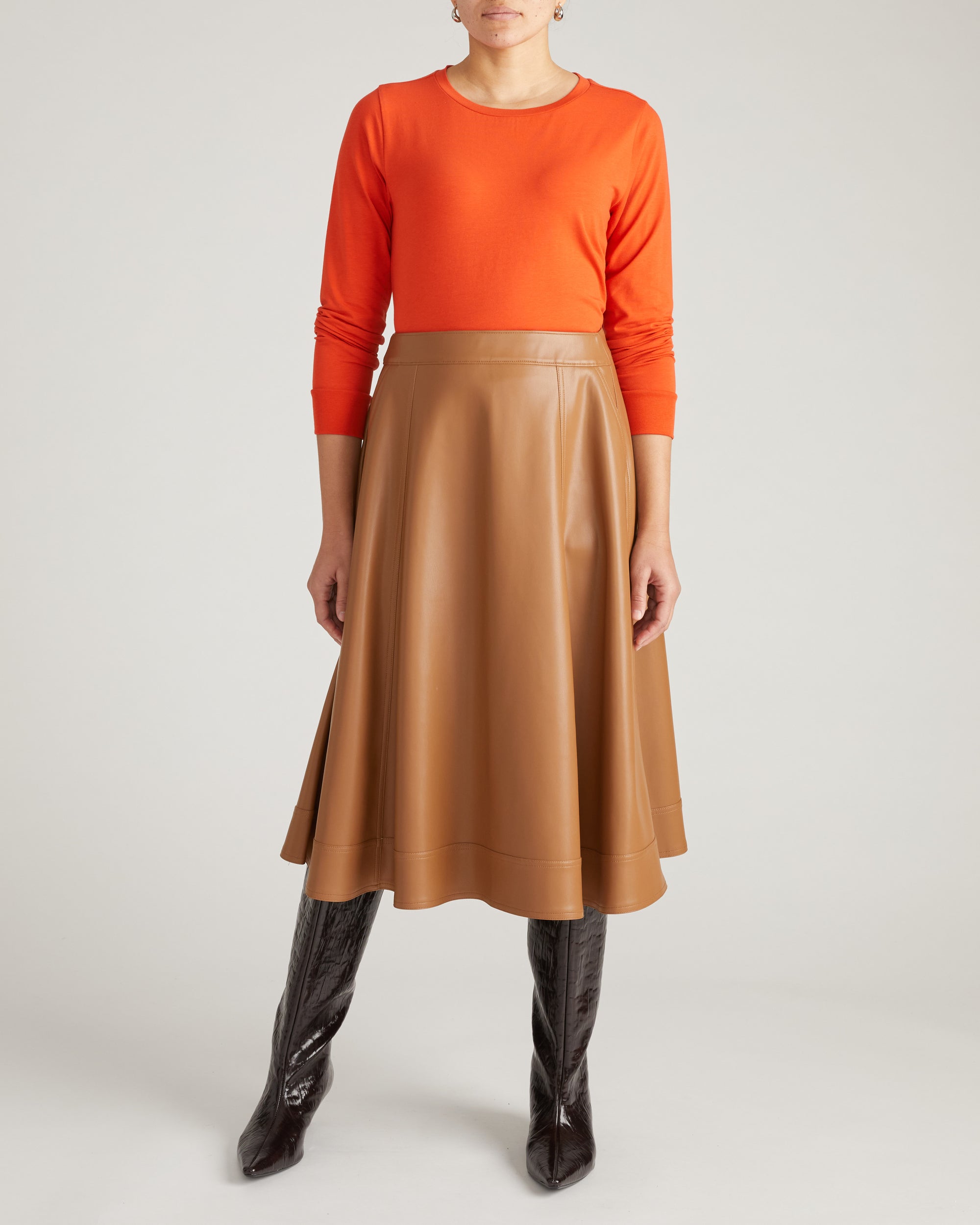 Long Sleeve Tee Rex - Orange Flame