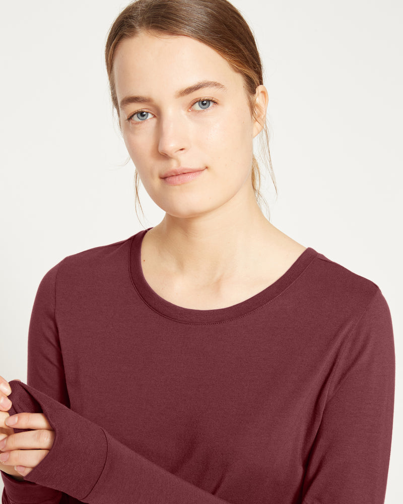 Long Sleeve Tee Rex - Black Cherry