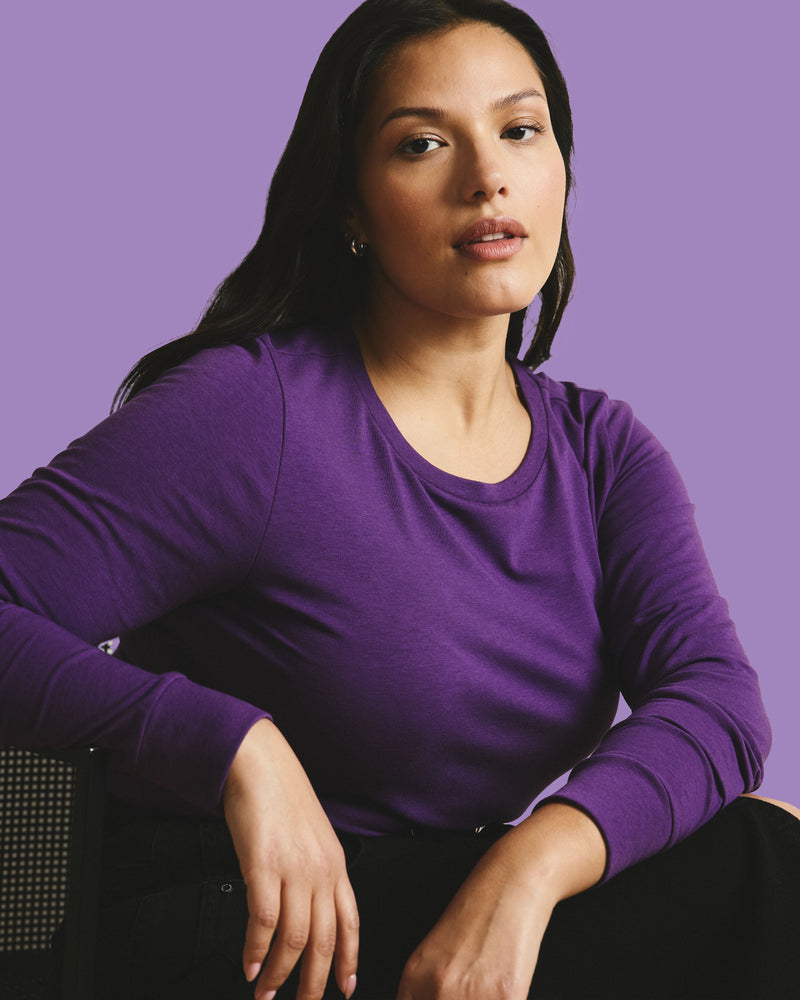 Long Sleeve Tee Rex - Grape