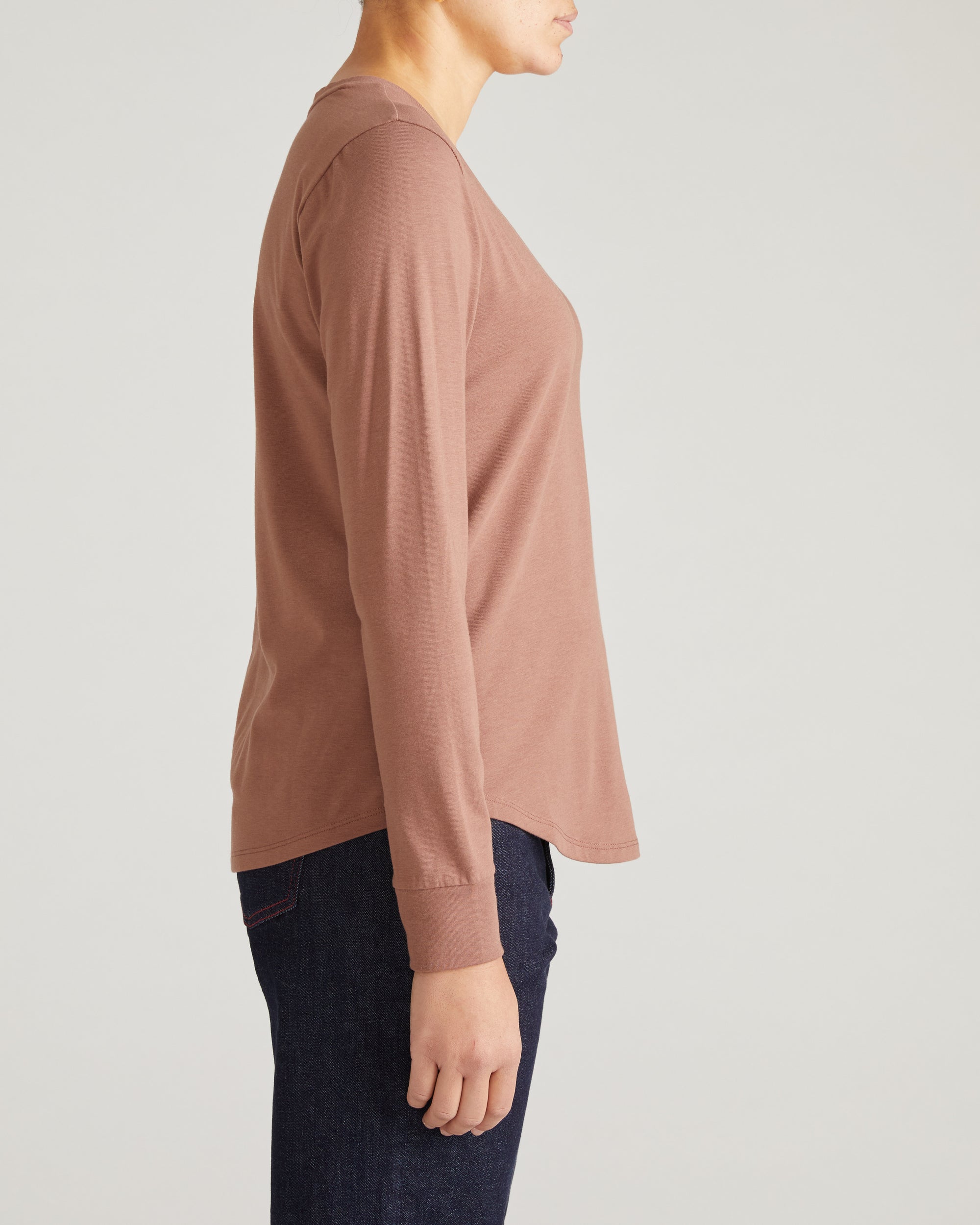 Long Sleeve V Rex - Allspice