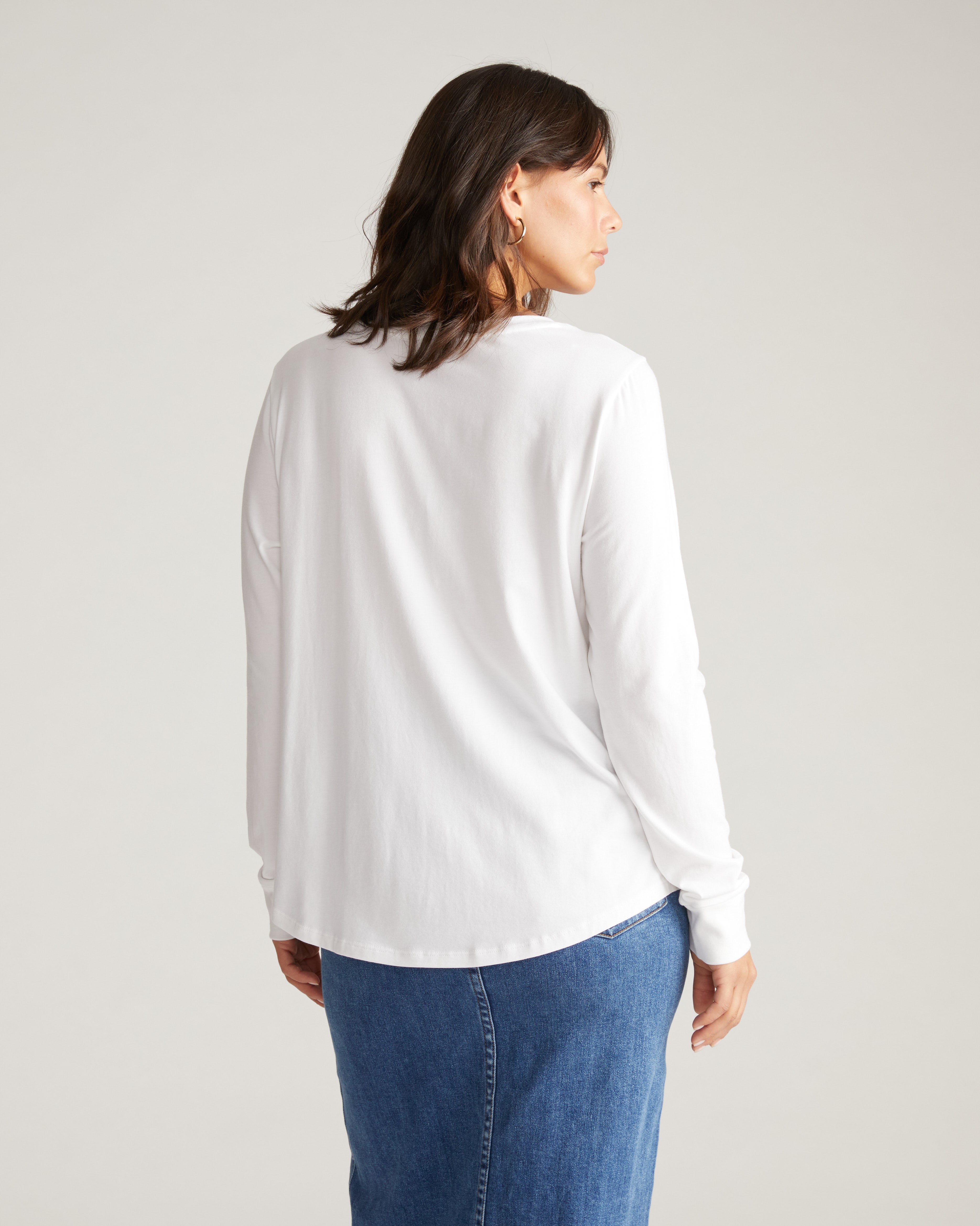 Long Sleeve Tee Rex - White – Universal Standard