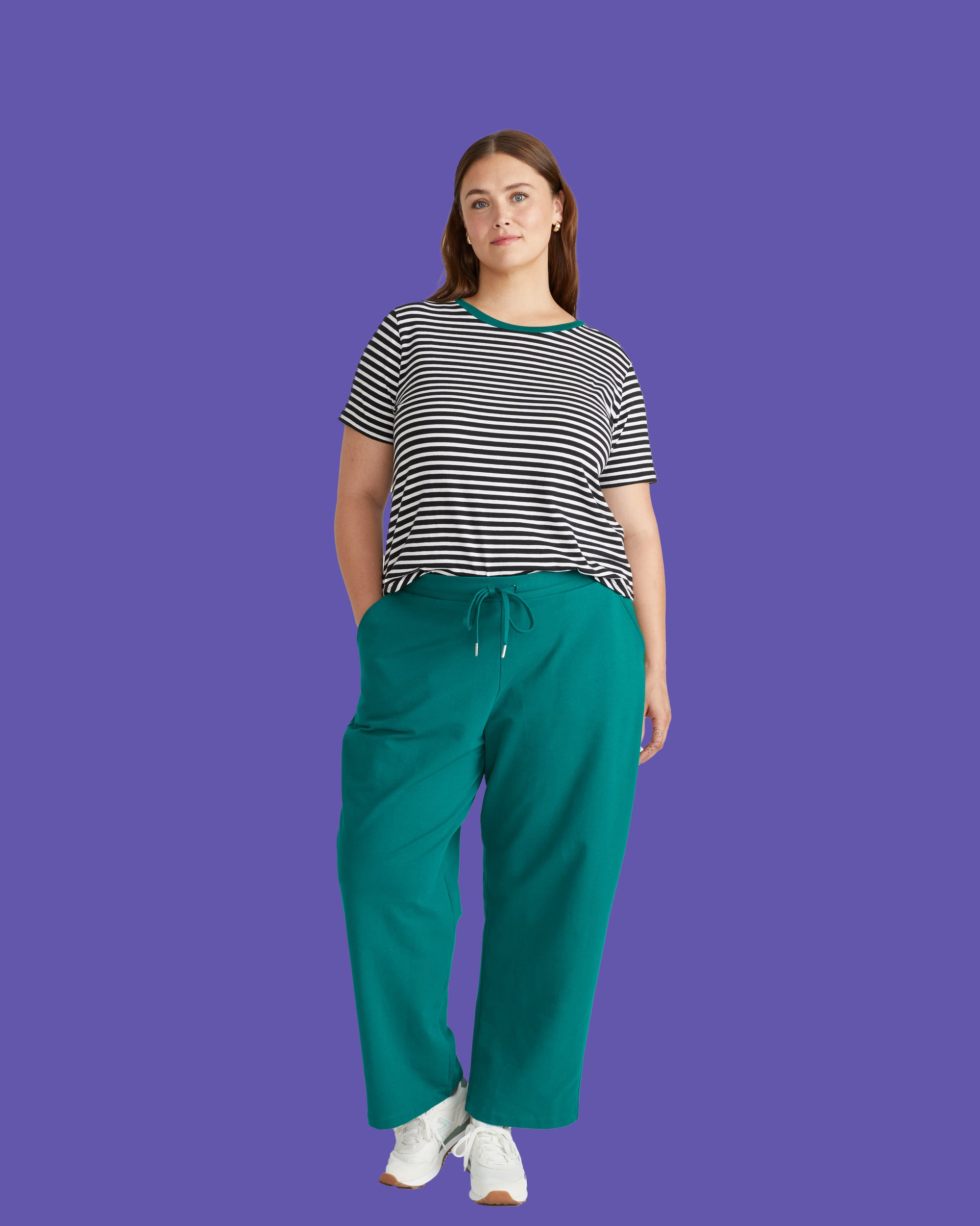 Straight Leg French Terry Sweatpants - Aventurine