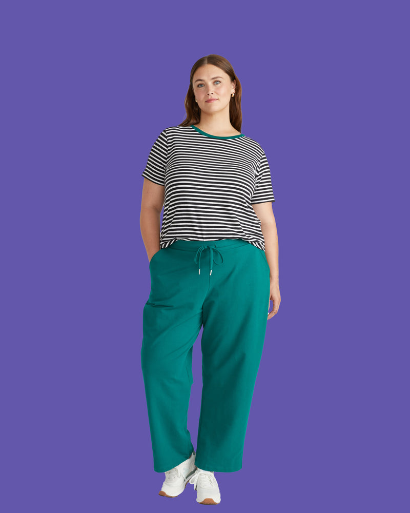Straight Leg French Terry Sweatpants - Aventurine