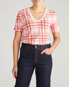 V Rex - Red Plaid Print