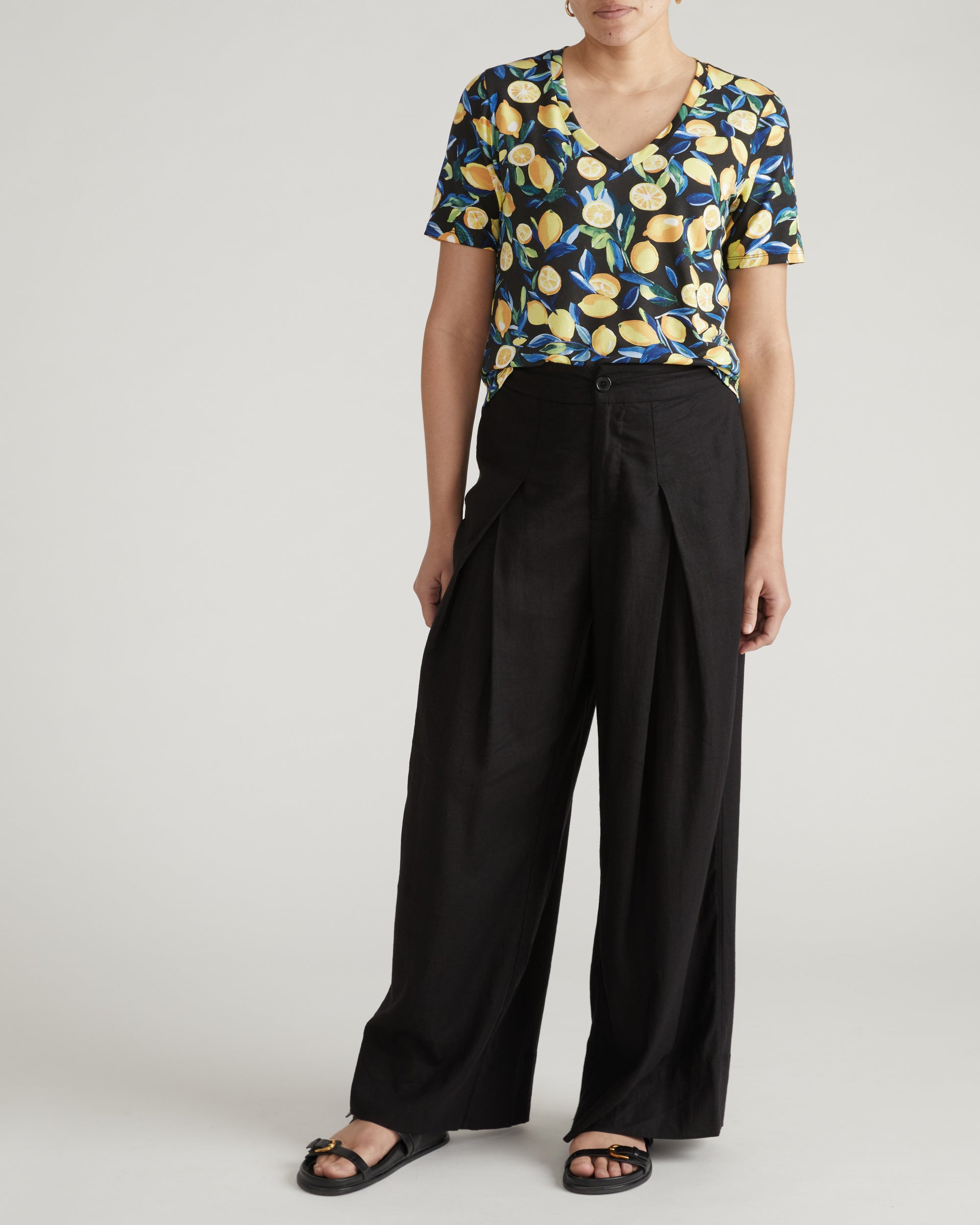 V Rex - Black Limoncello Print | Plus Size & Straight Size Women's Fashion | Universal Standard
