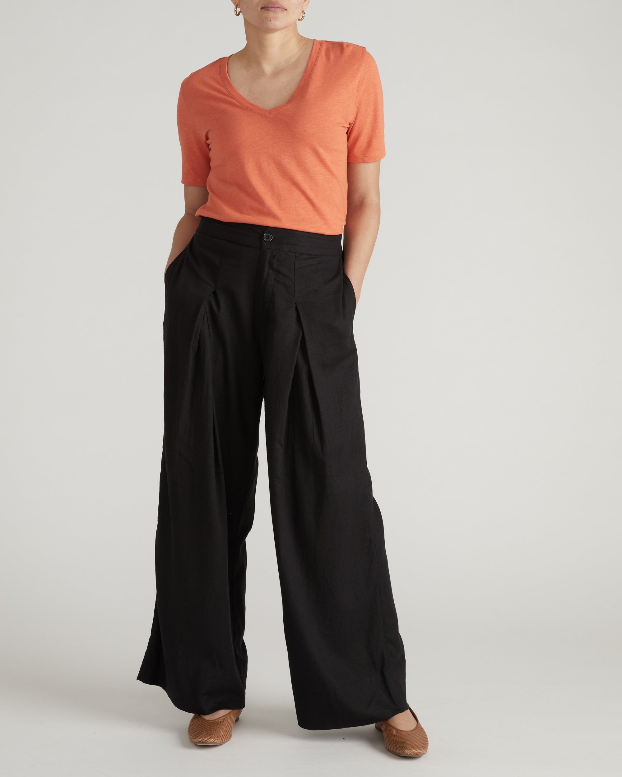 Light-As-Air V Rex - Italian Orange | Plus Size & Straight Size Women's Fashion | Universal Standard