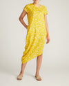 Iconic Stretch Linen Blend Geneva Dress - Yellow Confetti Print | Plus Size & Straight Size Women's Fashion | Universal Standard