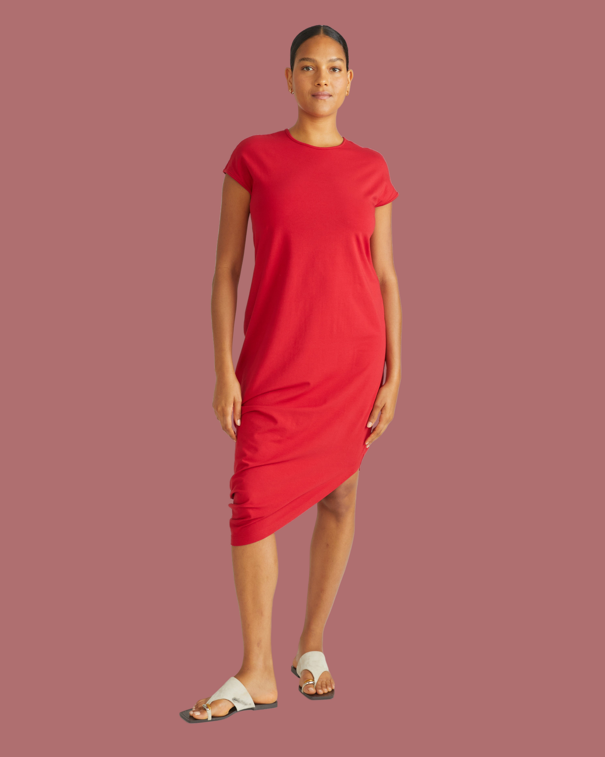 Iconic Geneva Dress - Ruby Red