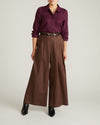 Elbe Popover Stretch Linen Blend Shirt - Acai | Plus Size & Straight Size Women's Fashion | Universal Standard