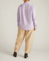 Elbe Popover Stretch Linen Blend Shirt - Orchid | Plus Size & Straight Size Women's Fashion | Universal Standard