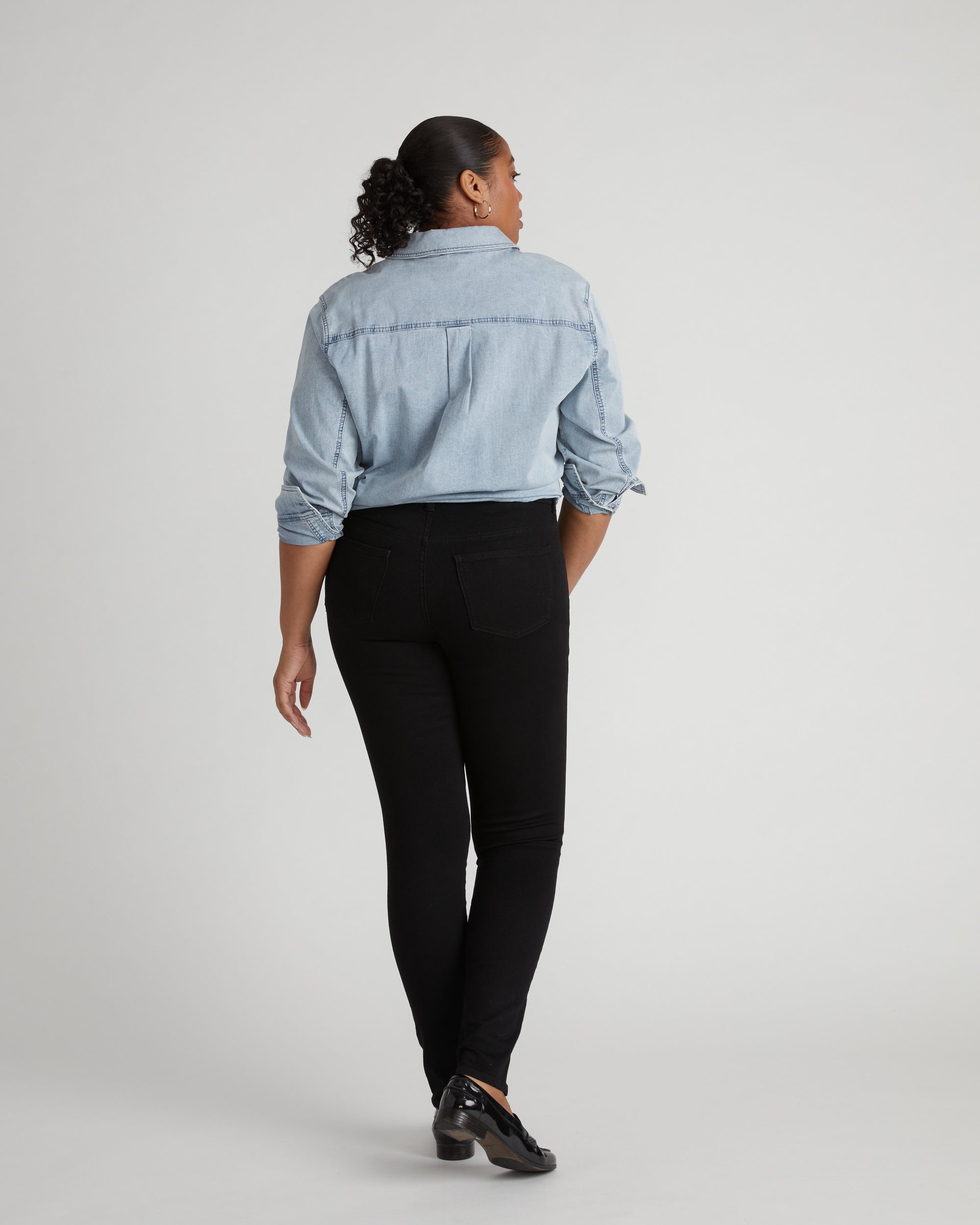 Seine High Rise Skinny Jeans 32 Inch - Jet Black