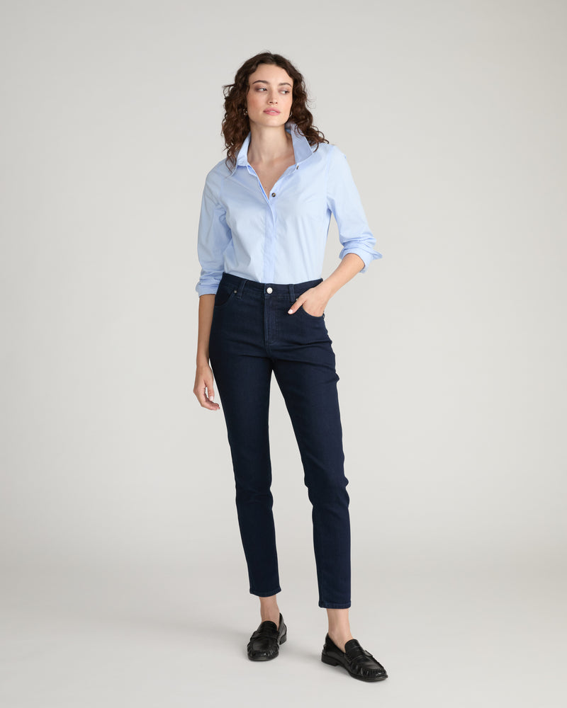 Seine High Rise Skinny Jeans 30 Inch - Dark Indigo