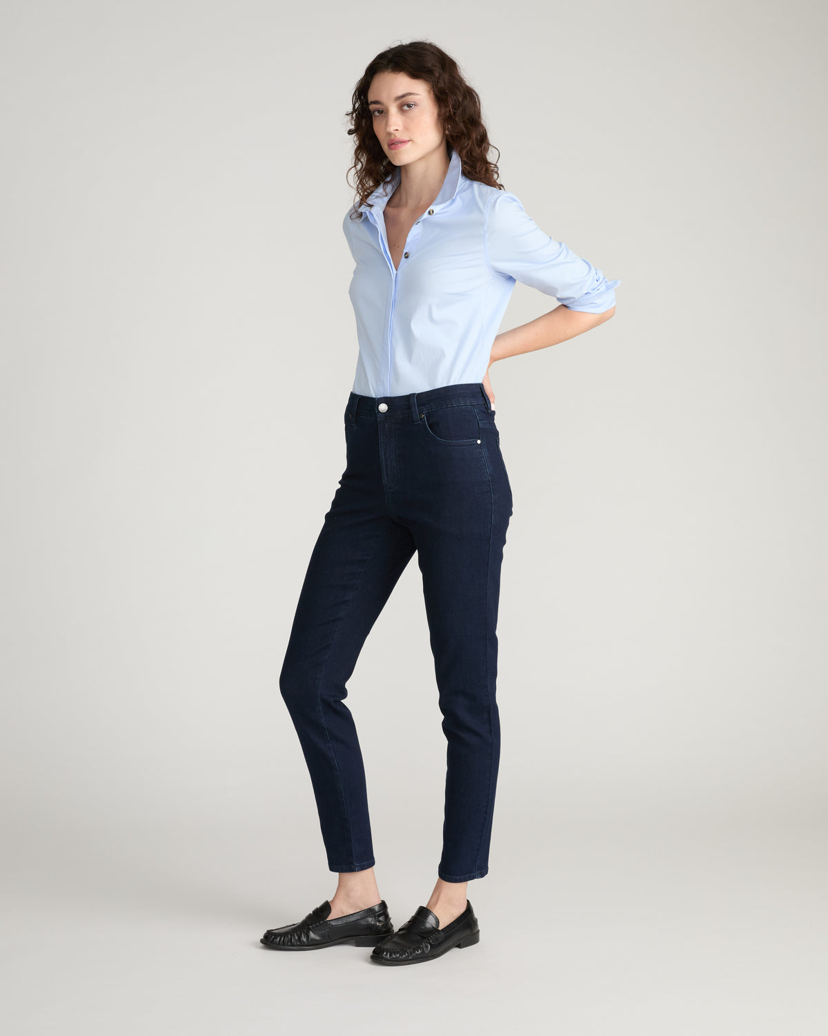 Seine High Rise Skinny Jeans 30 Inch - Dark Indigo | Plus Size & Straight Size Women's Fashion | Universal Standard
