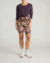 Woman wearing Next-to-Naked Bike Shorts - Lotus Print from Universal Standard
