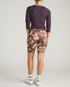 Woman wearing Next-to-Naked Bike Shorts - Lotus Print from Universal Standard