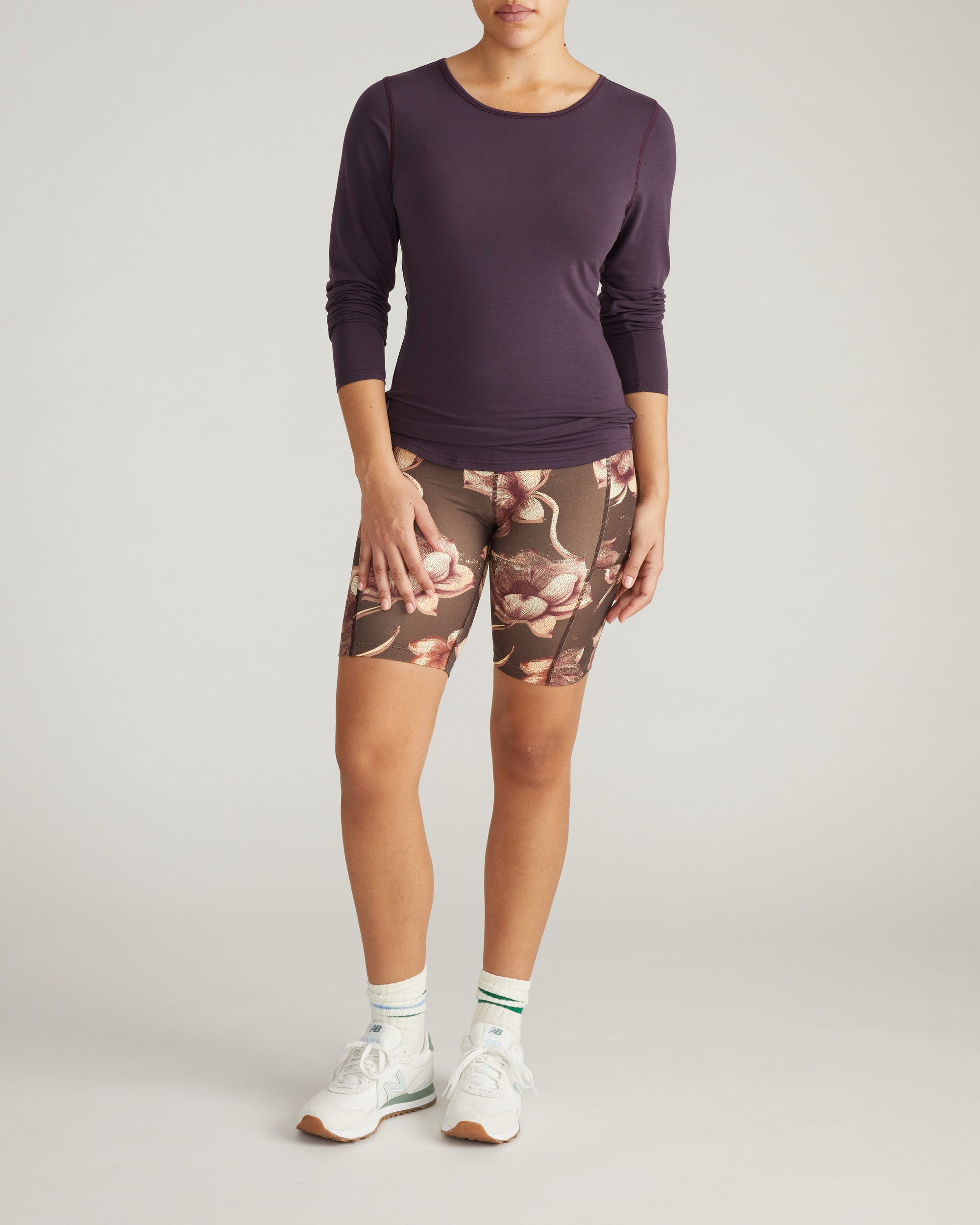 Mia Long Sleeve Movement Tee - Purple Jewel | Plus Size & Straight Size Women's Fashion | Universal Standard