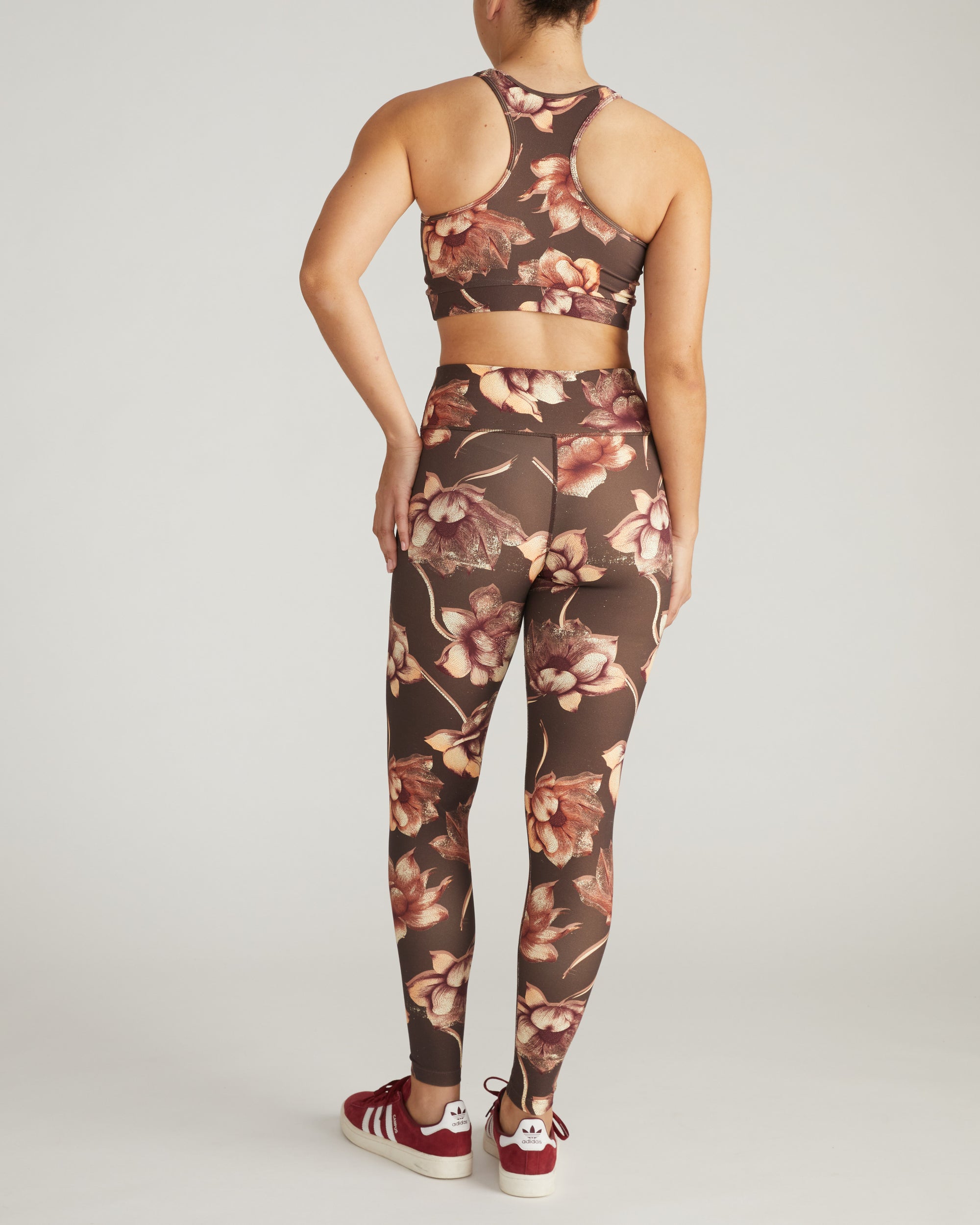 Next-to-Naked Racerback Sports Bra - Lotus Print | Plus Size & Straight Size Women's Fashion | Universal Standard