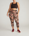 Next-to-Naked Racerback Sports Bra - Deep Brown/Dove Wing Trim | Plus Size & Straight Size Women's Fashion | Universal Standard