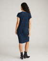Carrera Relaxed Liquid Jersey Dress - Deep Teal Animal Print