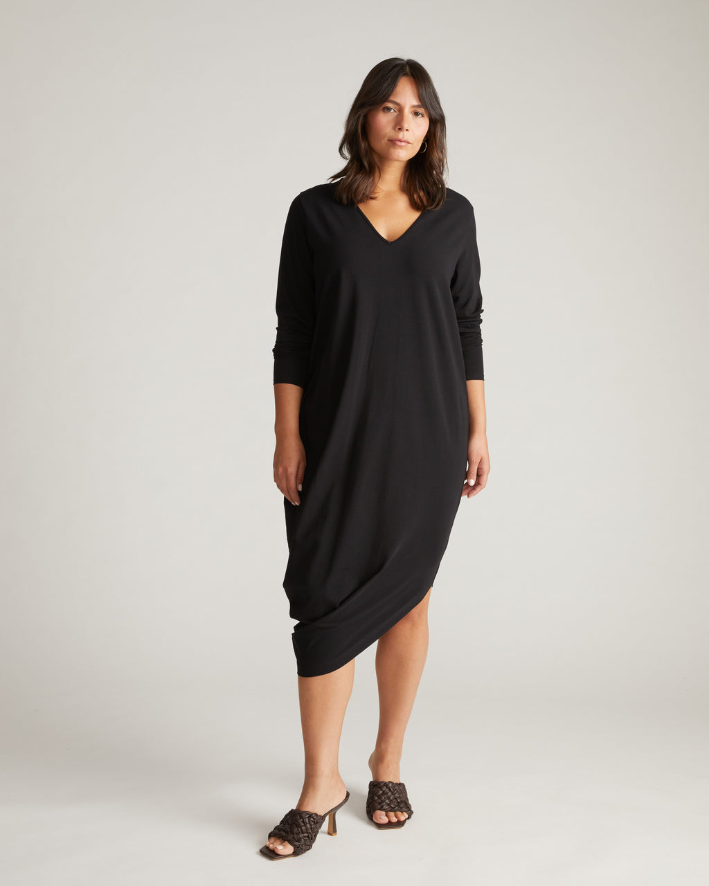 Iconic Long Sleeve V-Neck Geneva Dress