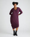 Iconic Long Sleeve V-Neck Geneva Dress - Acai
