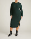 Xenia Ribbed Dress - Forest Green | Plus Size & Straight Size Women's Fashion | Universal Standard