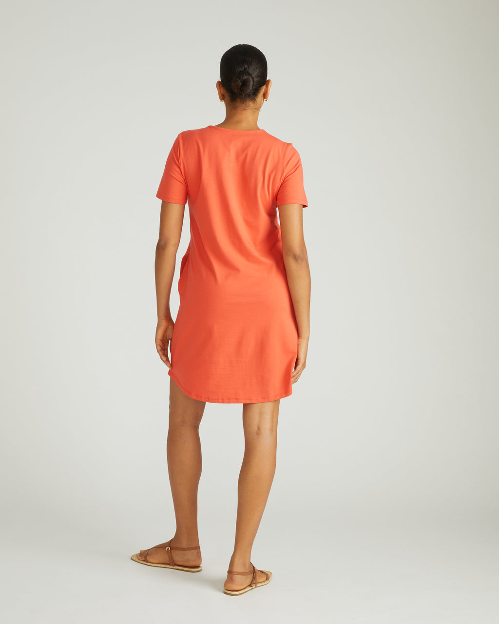 Halie T-Shirt Dress - Coral Reef - Size 3XS
