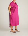 Dune Linen Shirtdress - Hyper Pink | Plus Size & Straight Size Women's Fashion | Universal Standard