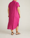 Dune Linen Shirtdress - Hyper Pink | Plus Size & Straight Size Women's Fashion | Universal Standard