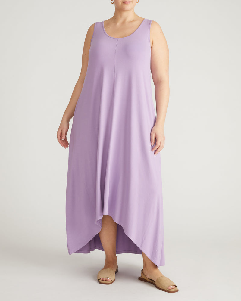 Athena Divine Jersey Dress - Spring Iris | Plus Size & Straight Size Women's Fashion | Universal Standard