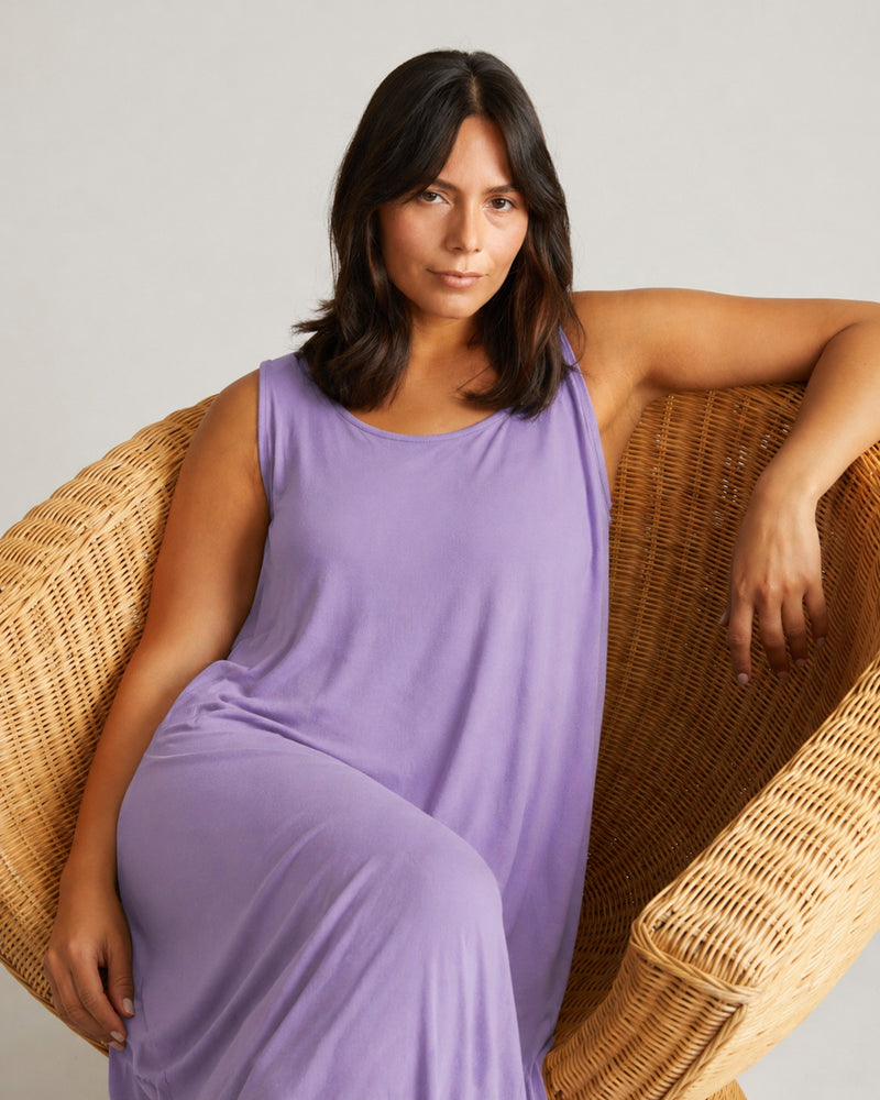 Athena Divine Jersey Dress - Spring Iris | Plus Size & Straight Size Women's Fashion | Universal Standard