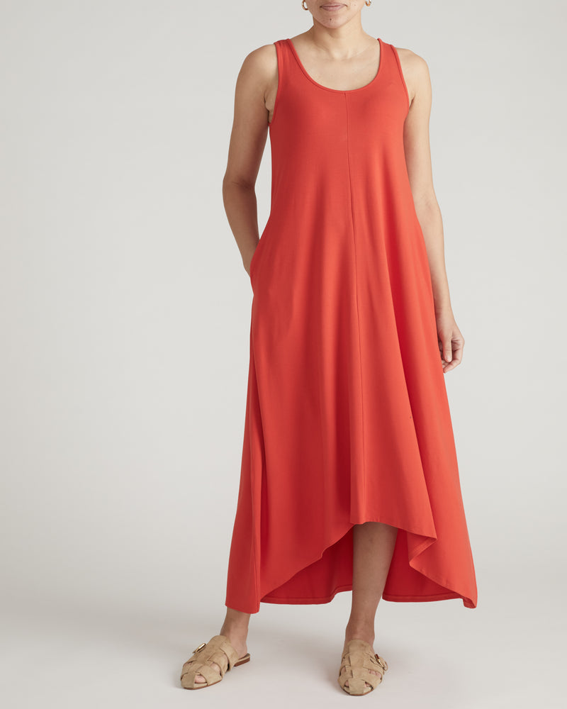 Athena Divine Jersey Dress - Shoreline Sunset | Plus Size & Straight Size Women's Fashion | Universal Standard