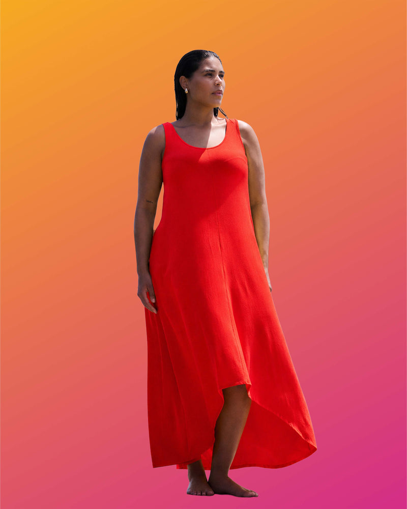 Athena Divine Jersey Dress - Shoreline Sunset