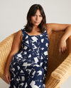 Athena Divine Jersey Dress - Navy Santiago Print | Plus Size & Straight Size Women's Fashion | Universal Standard