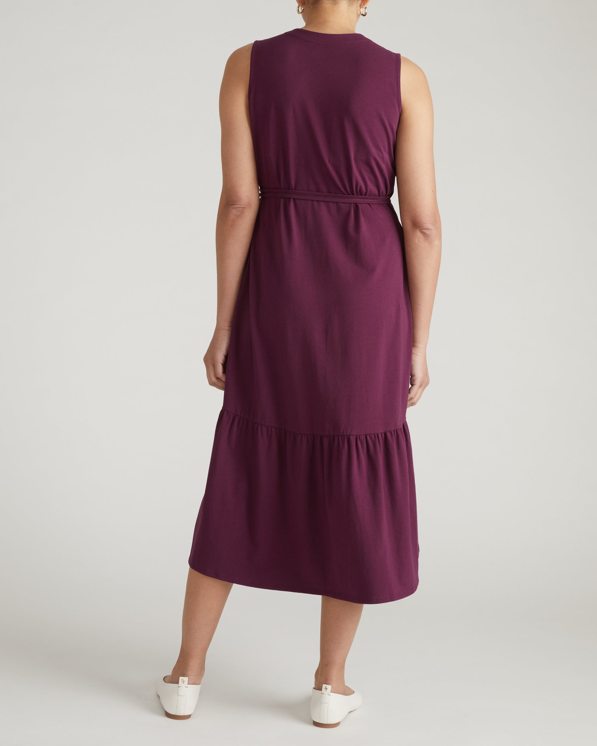Tiered Twirl Wrap Dress - Gamay | Plus Size & Straight Size Women's Fashion | Universal Standard