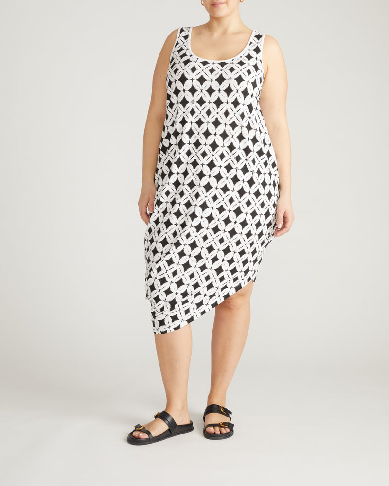 Iconic Geneva Tank Dress - Eclipse Print | Plus Size & Straight Size Women's Fashion | Universal Standard