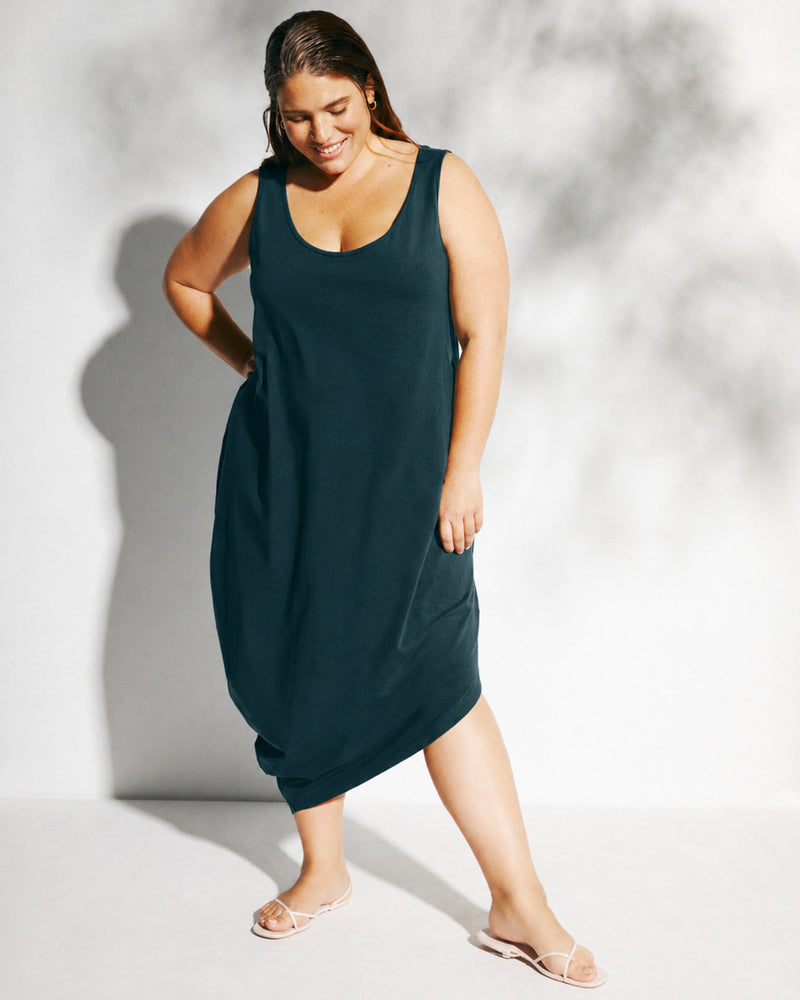 Iconic Geneva Tank Dress - Deep Sea | Plus Size & Straight Size Women's Fashion | Universal Standard