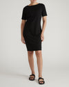Belle Breton Stripe Jersey Dress - Solid Black | Plus Size & Straight Size Women's Fashion | Universal Standard