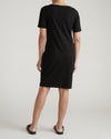 Belle Breton Stripe Jersey Dress - Solid Black | Plus Size & Straight Size Women's Fashion | Universal Standard