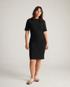Belle Breton Stripe Jersey Dress - Solid Black | Plus Size & Straight Size Women's Fashion | Universal Standard