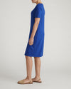 Belle Breton Stripe Jersey Dress - Solid Ultramarine | Plus Size & Straight Size Women's Fashion | Universal Standard