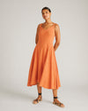 Sunshower Flowy Linen Dress - Italian Orange | Plus Size & Straight Size Women's Fashion | Universal Standard