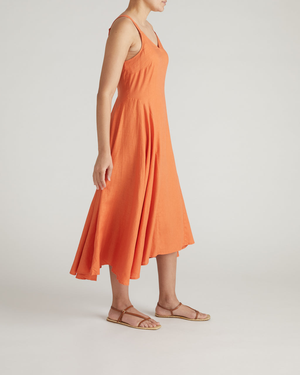 Universal Standard Plus Size Sunshower Flowy Linen Dress