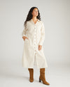 Odeon Stretch Poplin Shirtdress - Yellow Multi Stripe