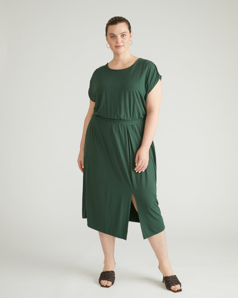 Havana Divine Jersey Dress - Conifer