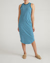 Cai High Neck Tank Dress - Ink Blue/White Stripe | Plus Size & Straight Size Women's Fashion | Universal Standard