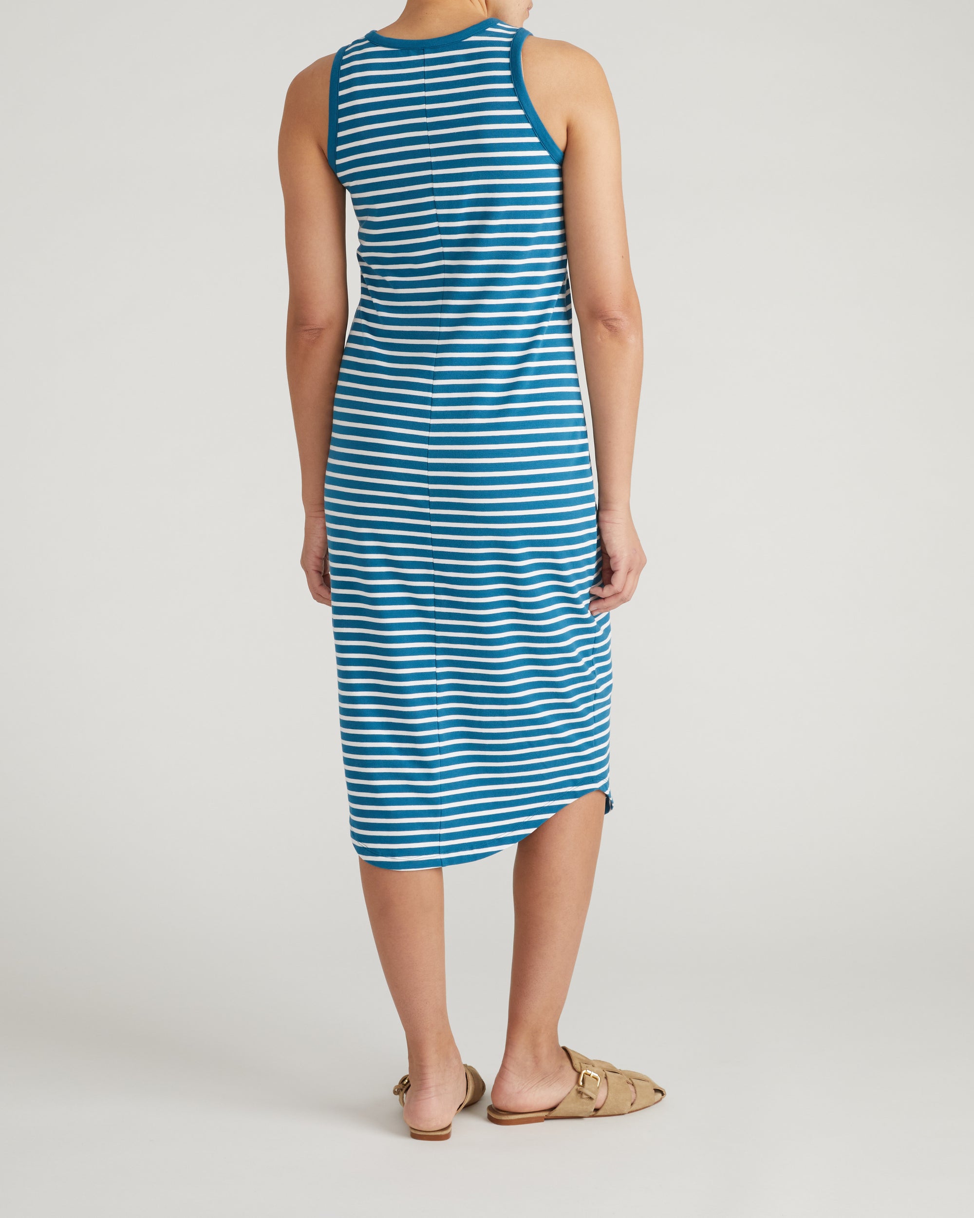 Universal Standard Women's Cal Tank Midi Dress - Blue