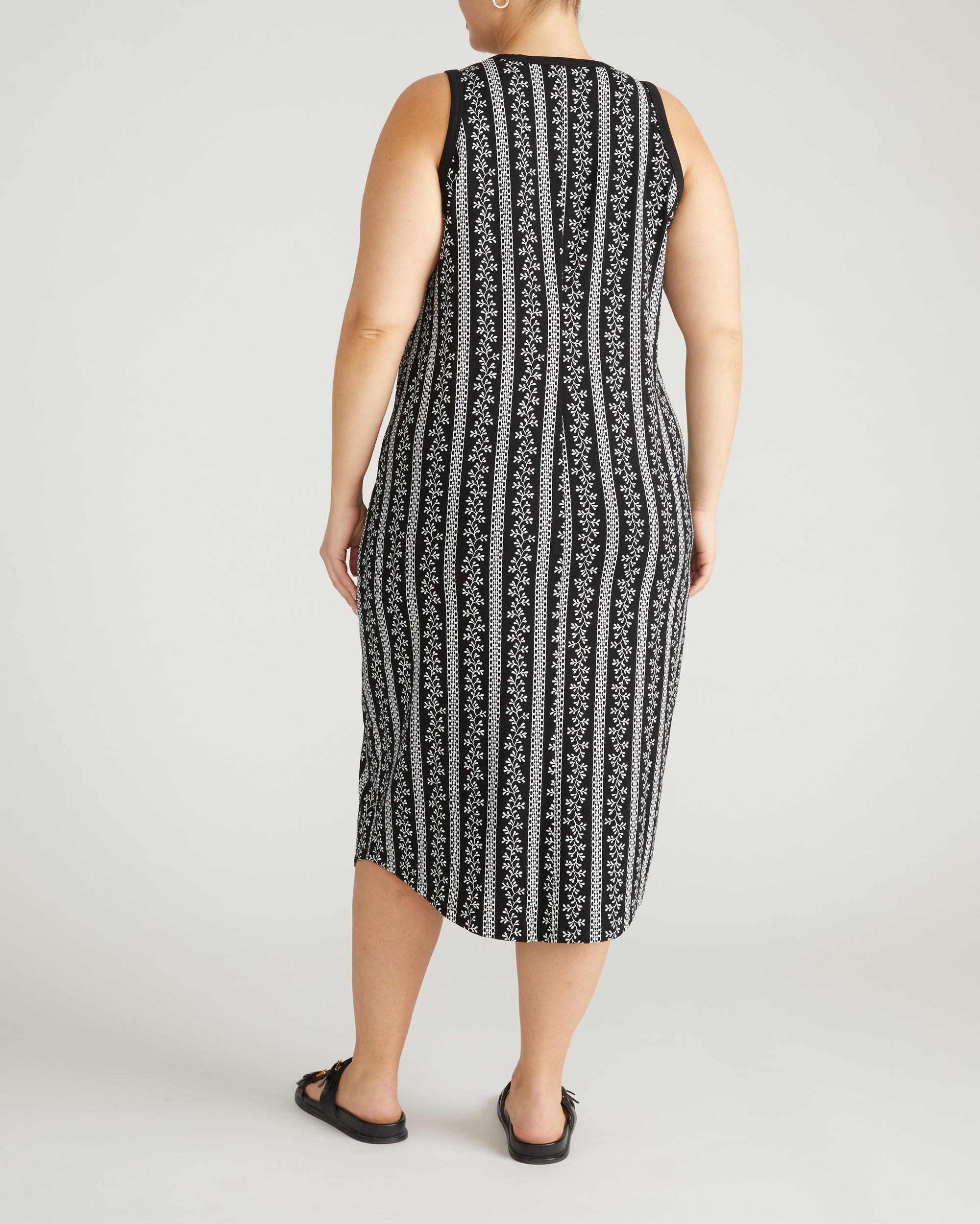Cai High Neck Tank Dress - Florentine Print | Plus Size & Straight Size Women's Fashion | Universal Standard